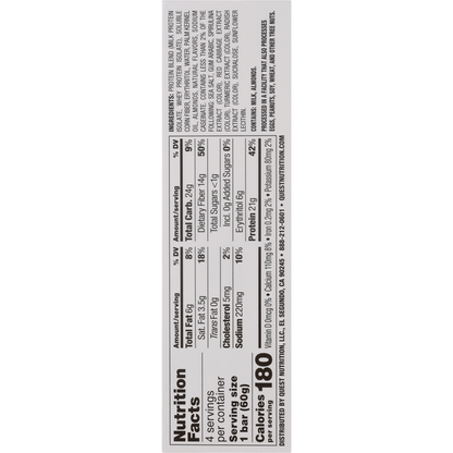 Quest Protein Bar, Birthday Cake Flavor