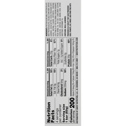 Quest Protein Bar, Mint Chocolate Chunk Flavor