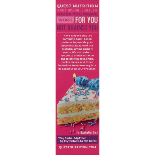 Quest Protein Bar, Birthday Cake Flavor