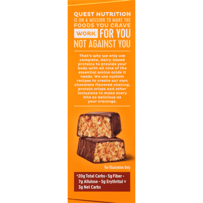 Quest Hero Protein Bar, Chocolate Peanut Butter Flavor, Crispy