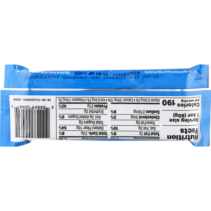 Quest Protein Bar, Blueberry Muffin Flavor