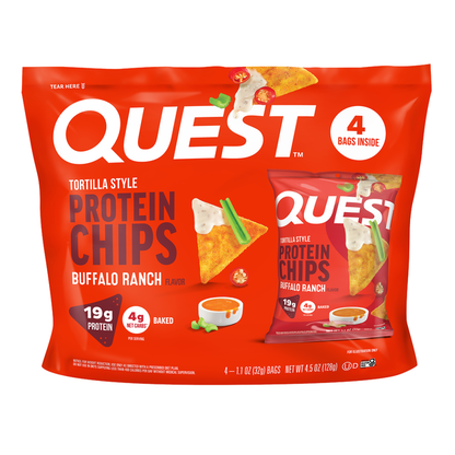 Quest 19g of protein, 4g of net carbs and 1g of sugar per serving*