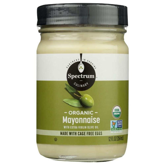SPECTRUM NATURALS: Organic Mayonnaise with Olive Oil, 12 oz - SMART GREENS