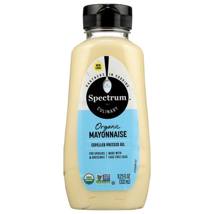 SPECTRUM NATURALS: Organic Mayonnaise With Cage Free Eggs Squeeze, 11.25 oz - SMART GREENS
