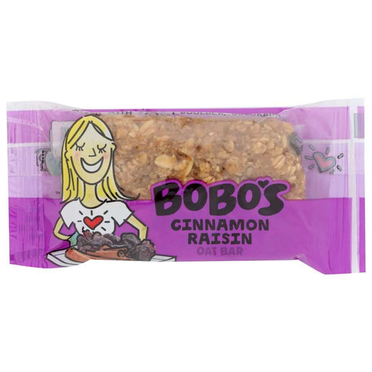 BOBOS OAT BARS Cinnamon Raisin Oat Bar gluten-free snack with oats and raisins