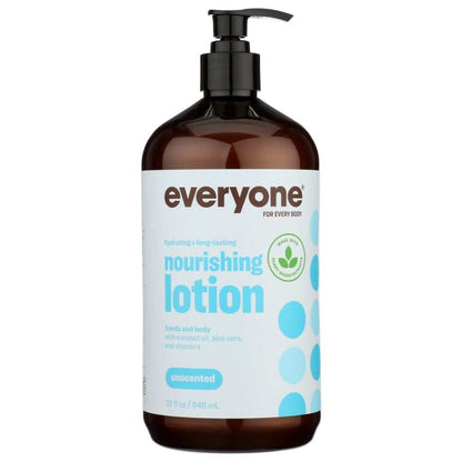 EVERYONE Unscented 2in1 Lotion gentle fragrance-free moisturizer for sensitive skin 32oz bottle