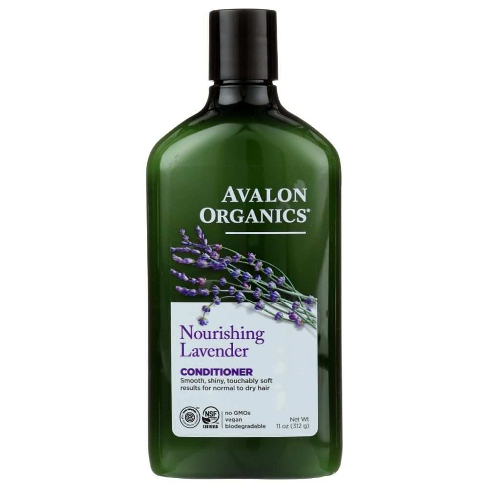 AVALON ORGANICS Nourishing Lavender Conditioner bottle with natural ingredients for normal to dry hair