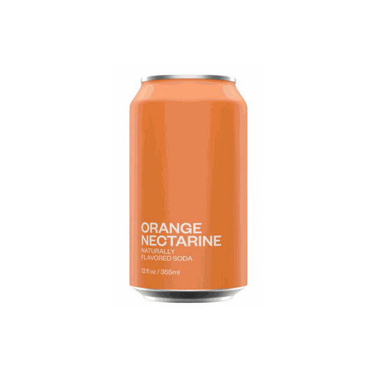 UNITED SODAS OF AMERICA Orange Nectarine Soda bottle showcasing vibrant citrus and nectarine flavors
