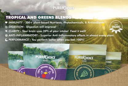 Pure Choice Farms: Organic Tropics & Raw Greens Micronutrient Powders
