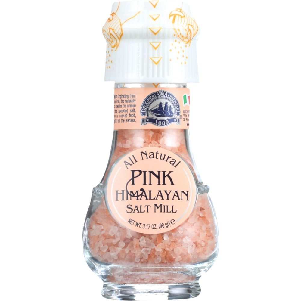 3.17 oz Himalayan pink salt with grinder enhancing food flavor