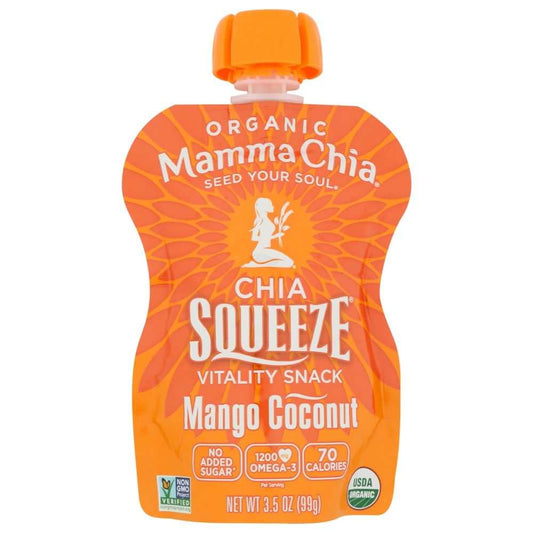 MAMMACHIA Mango Coconut Organic Chia pouch tropical superfood snack