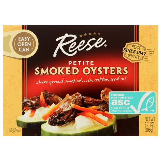 REESE: Petite Smoked Oysters, 3.7 oz - SMART GREENS
