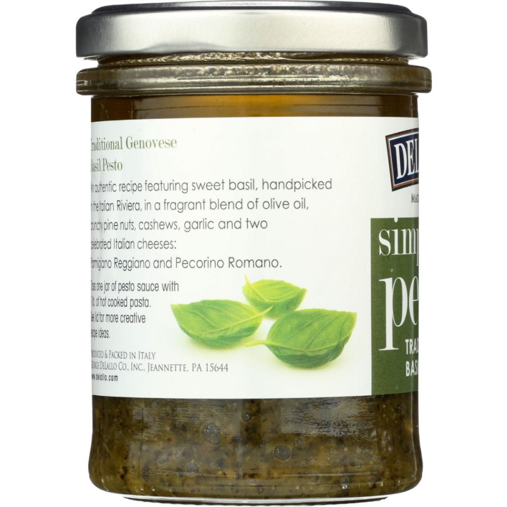 DELALLO: Pesto Jar, 6.35 oz - SMART GREENS