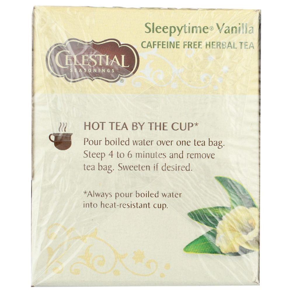 CELESTIAL SEASONINGS: Sleepytime Vanilla Herbal Tea, 20 bg - SMART GREENS