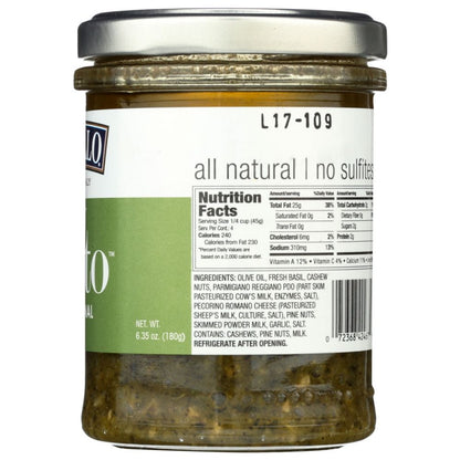 DELALLO: Pesto Jar, 6.35 oz - SMART GREENS