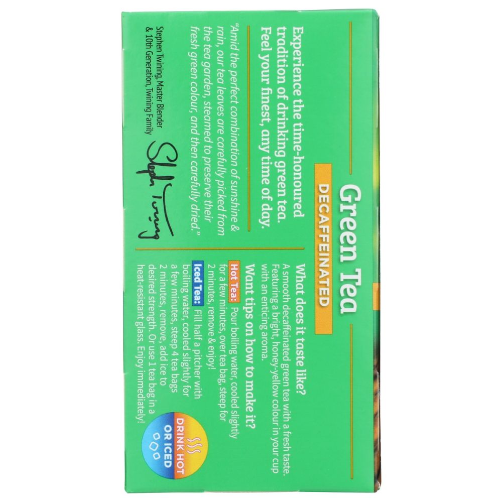 TWINING TEA: Green Decaf, 20 bg - SMART GREENS