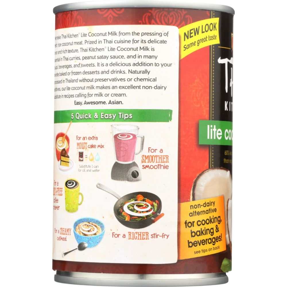 THAI KITCHEN Lite Coconut Milk 13.66 fl oz carton gluten free non-GMO