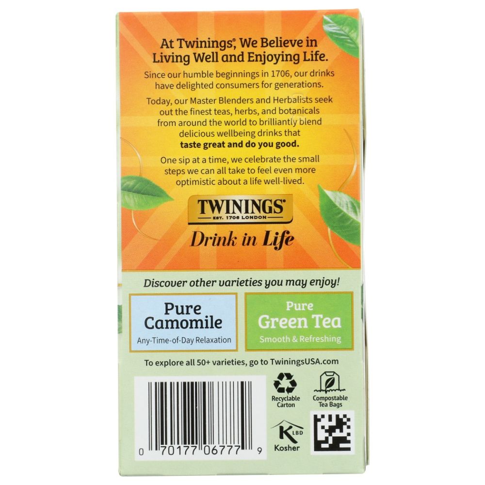 TWINING TEA: Pure Peppermint Herbal Tea, 20 bg - SMART GREENS