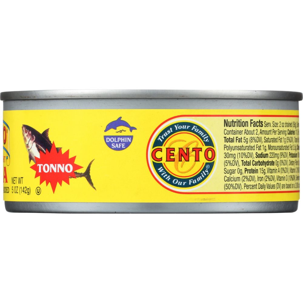 CENTO: Tuna Fish In Olive Oil, 5 oz - SMART GREENS
