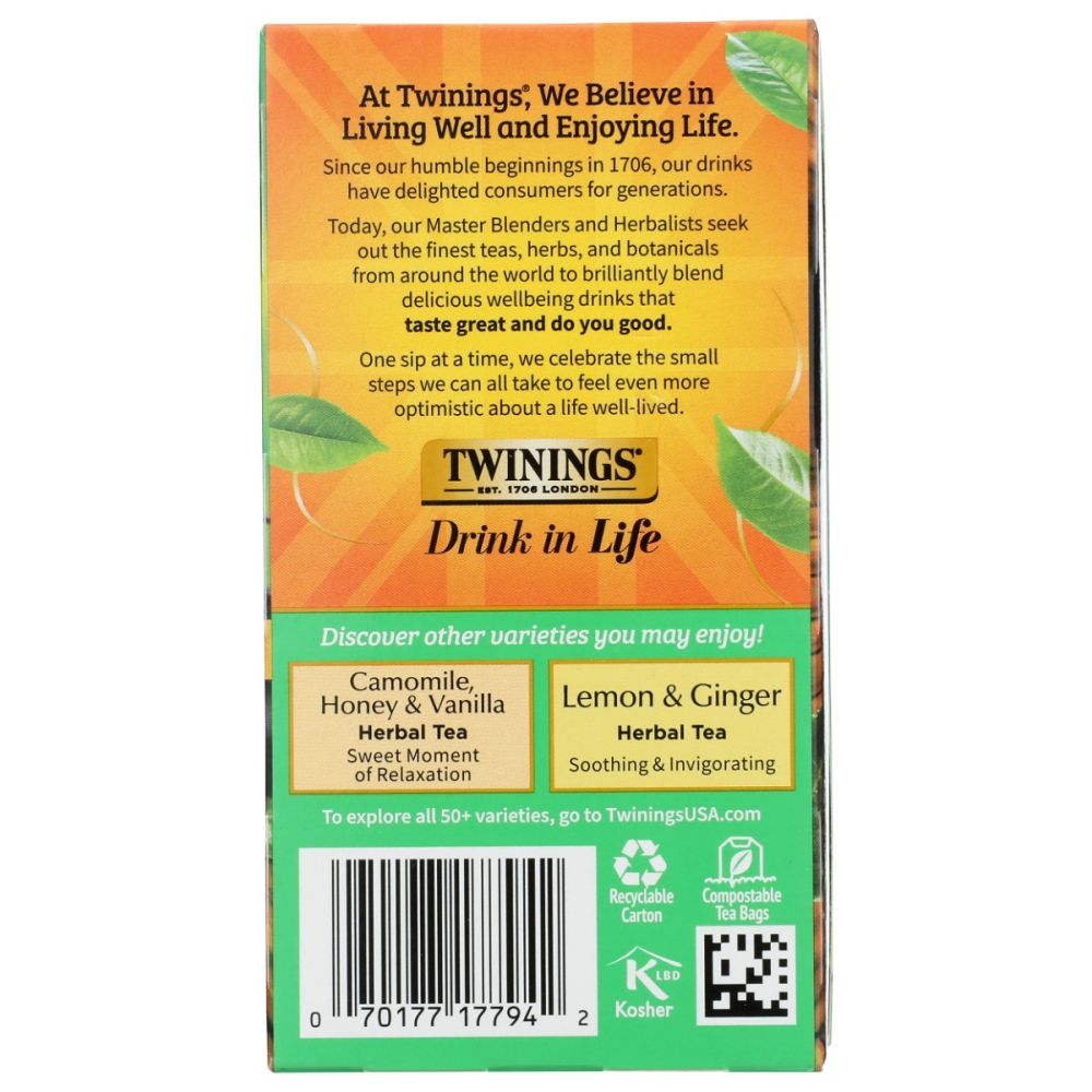 TWINING TEA: Green Decaf, 20 bg - SMART GREENS