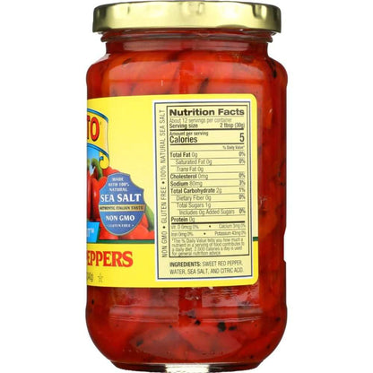 Cento Chefs Cut Roasted Peppers 12 oz jar for salads and recipes