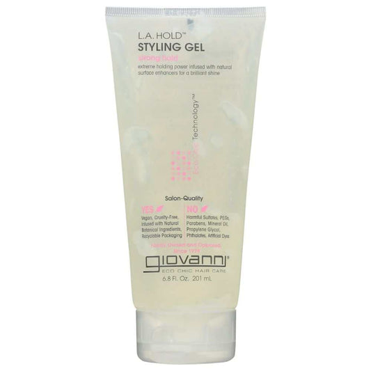 GIOVANNI COSMETICS LA Hold Styling Gel 6.8 oz strong hold color-safe hair gel