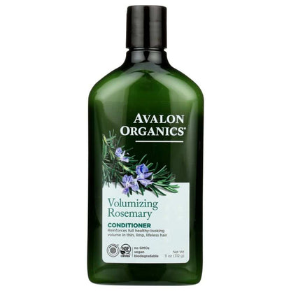 AVALON ORGANICS Volumizing Rosemary Conditioner bottle with natural plant ingredients for hair volume enhancement