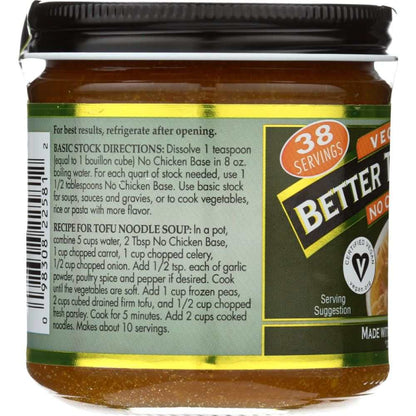 Better Than Bouillon Vegetarian No Chicken Base 8 oz jar for cooking flavor enhancement