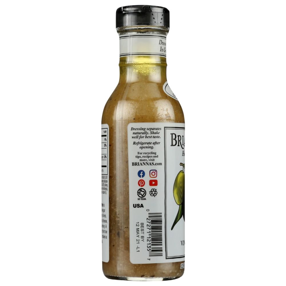 BRIANNAS: Italian Vinaigrette Dressing, 12 oz - SMART GREENS