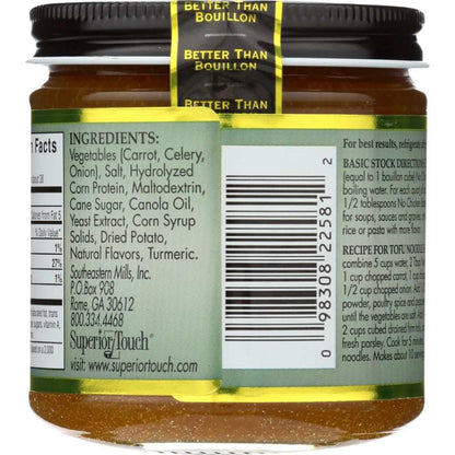 Better Than Bouillon Vegetarian No Chicken Base 8 oz jar for flavorful cooking