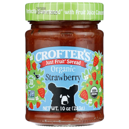 CROFTERS: Just Fruit Spread Strawberry, 10 oz - SMART GREENS
