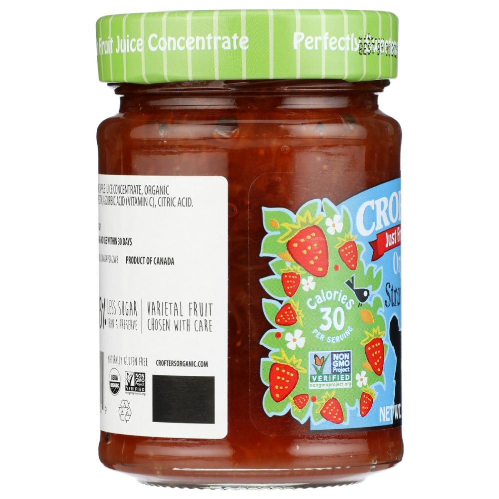 CROFTERS: Just Fruit Spread Strawberry, 10 oz - SMART GREENS
