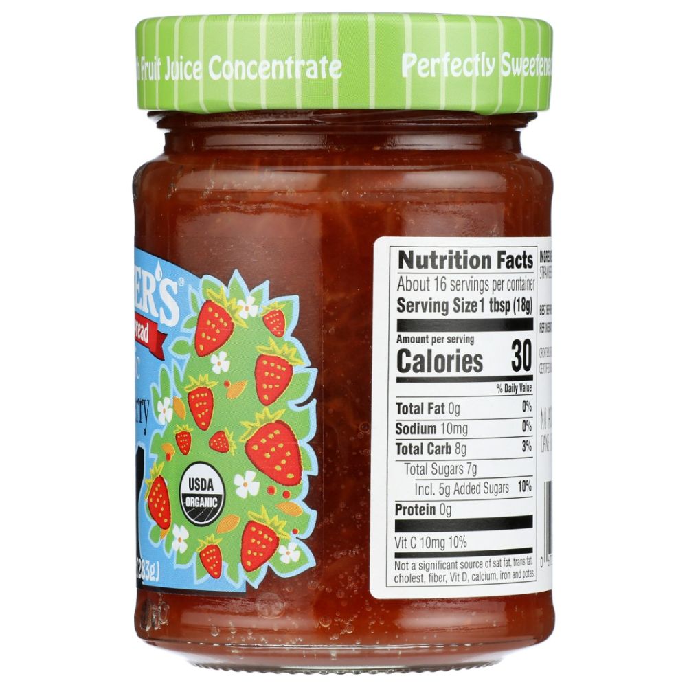 CROFTERS: Just Fruit Spread Strawberry, 10 oz - SMART GREENS
