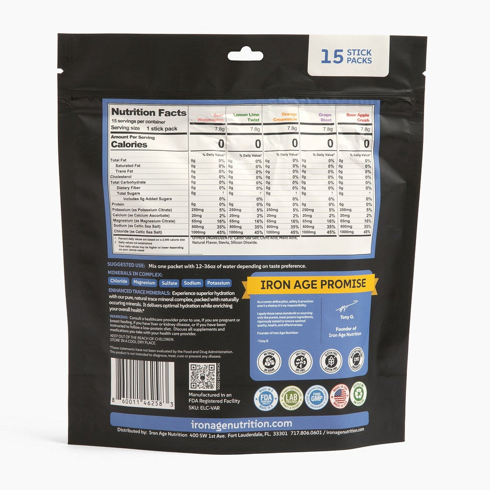 Iron Age Nutrition Total Hydrate™ Electrolyte | Variety Pack