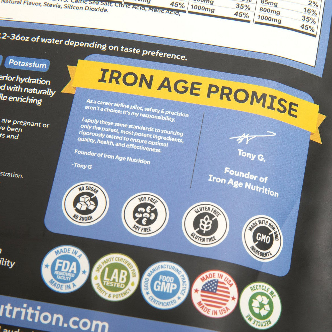 Iron Age Nutrition Total Hydrate™ Electrolyte | Variety Pack