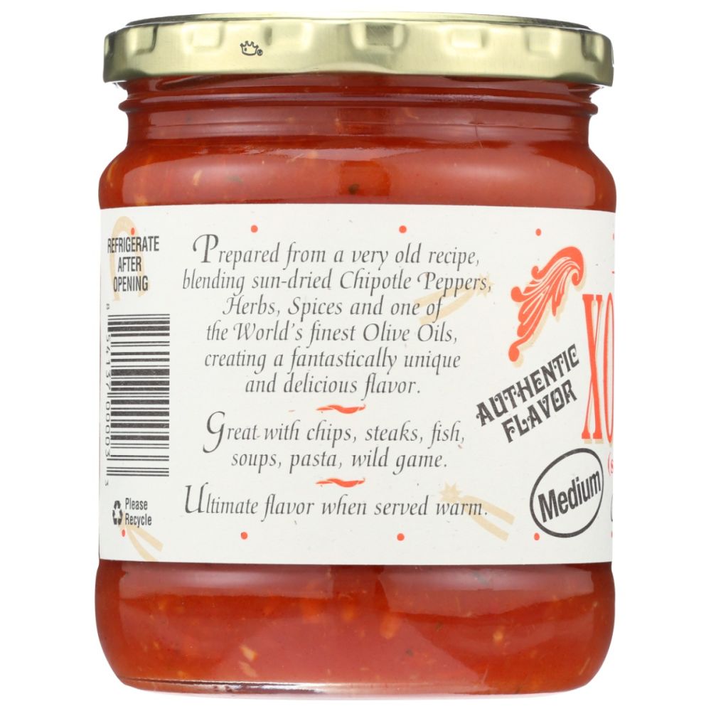 XOCHITL: Chipotle Salsa Medium, 15 oz - SMART GREENS