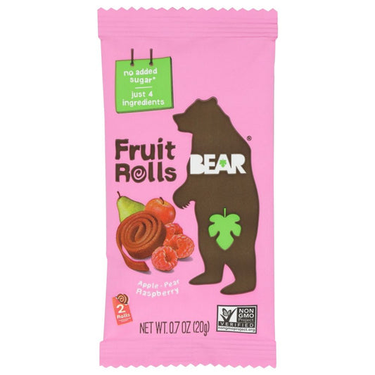 BEAR YOYO: Raspberry Fruit Rolls, 0.7 oz - SMART GREENS