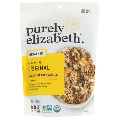 PURELY ELIZABETH Original Ancient Grain Granola with coconut sugar and cinnamon, 12 oz package