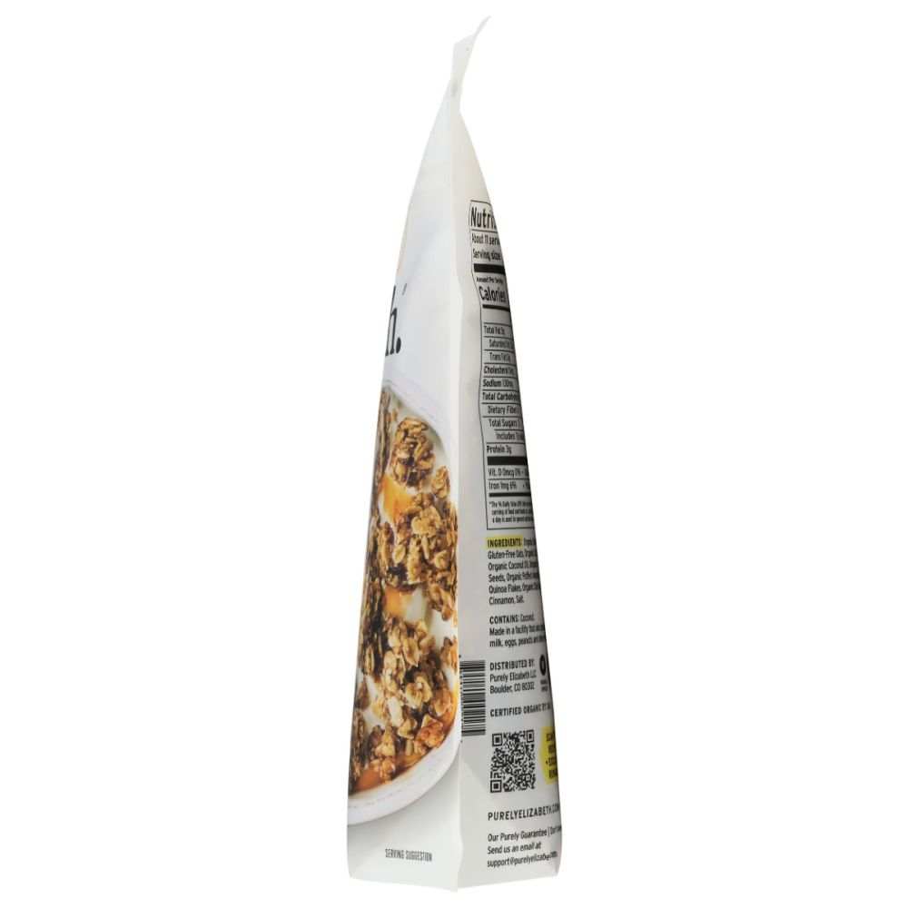 PURELY ELIZABETH Ancient Grain Granola 12 oz gluten-free with coconut sugar and cinnamon